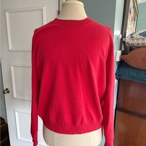 Boden Bright Coral Crew Neck Sweater